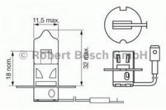 Лампа накаливания Н3 (PK22s), 12В 55Вт, Pure Light для CHEVROLET CORSA Пикап 1.7 D 2000-2002, код двигателя Y 17 DTL, V см3 1686, кВт 44, л.с. 60, Дизель, Bosch 1987302031